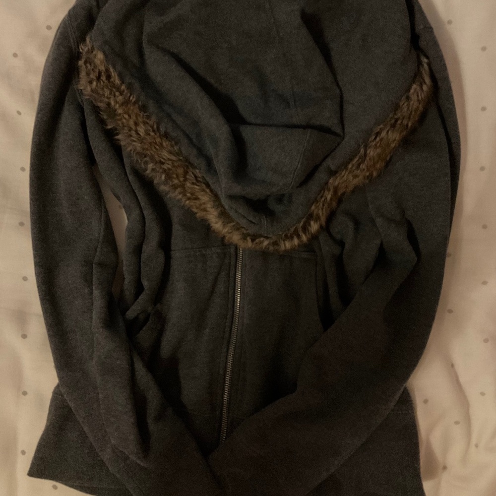 Roxy Faux Fur Hood Hoodie